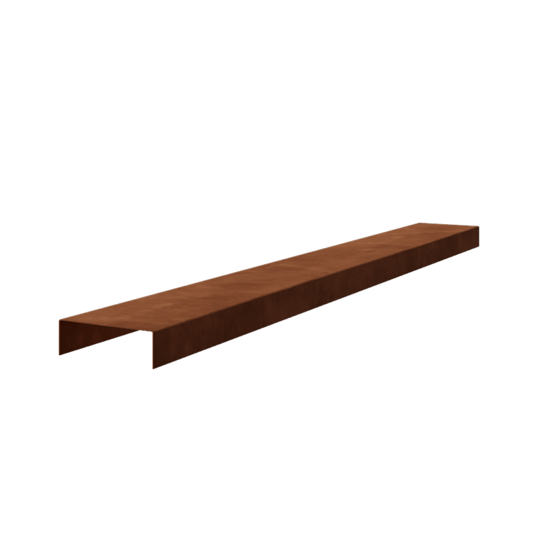 Corten terasest u-profiil - 5 x 15 x 5 cm - 150 cm