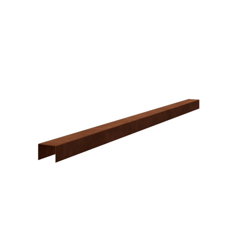 Corten-terasest U-profiil 5 x 6 x 5 cm (pikkus 240 cm)