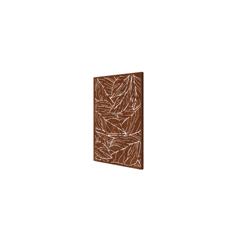 Corten terasest aiapaneel - Lehed 1 - 120 x 6 x 190 cm