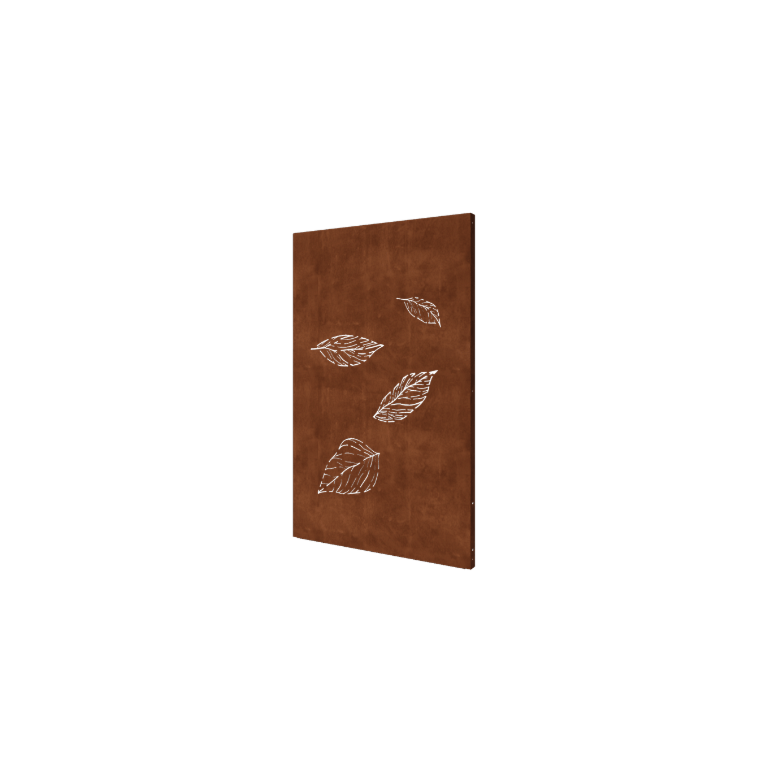 Corten terasest aiapaneel - Lehed 3 - 120 x 6 x 190 cm
