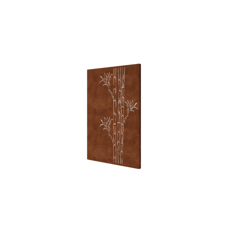 Corten terasest aiapaneel - Bambus - 120 x 6 x 190 cm