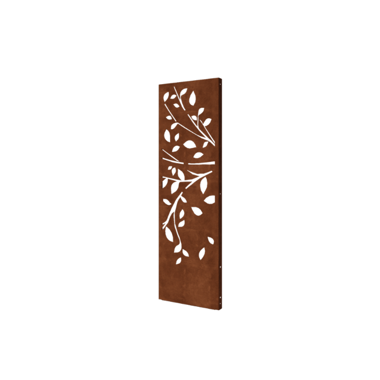 Corten terasest aiapaneel - Puu - Osa 2 - 60 x 6 x 190 cm