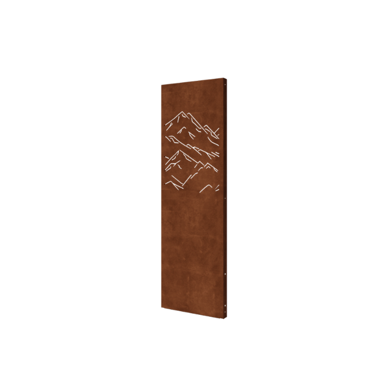Corten terasest aiapaneel - Mäed 3 - 60 x 6 x 190 cm