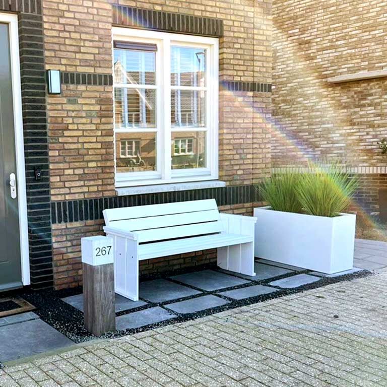 Pulbervärvitud terasest lillekast Texas 30 x 80 cm
