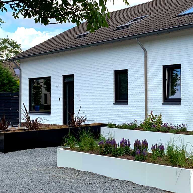 Pulbervärvitud terasest lillekast Texas xxl 400 x 100 cm