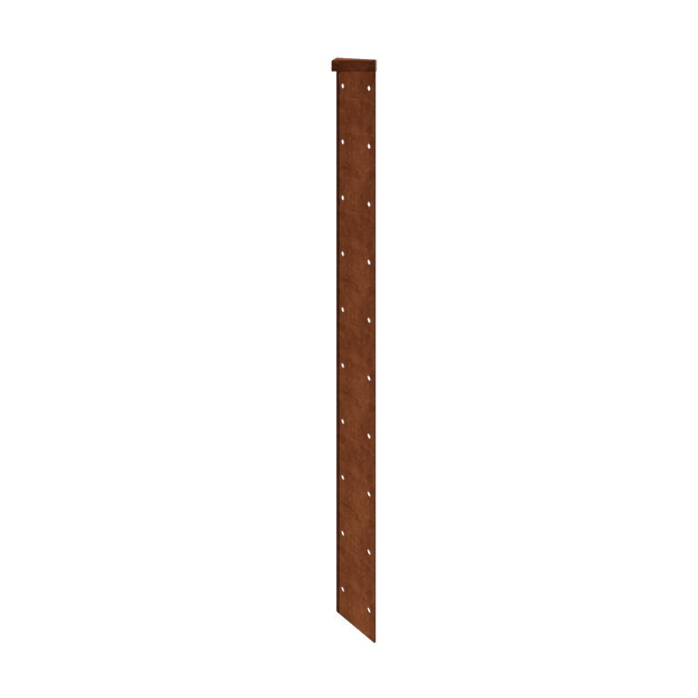 Corten terasest lillekast - Nurgatükk 180° - 70 cm