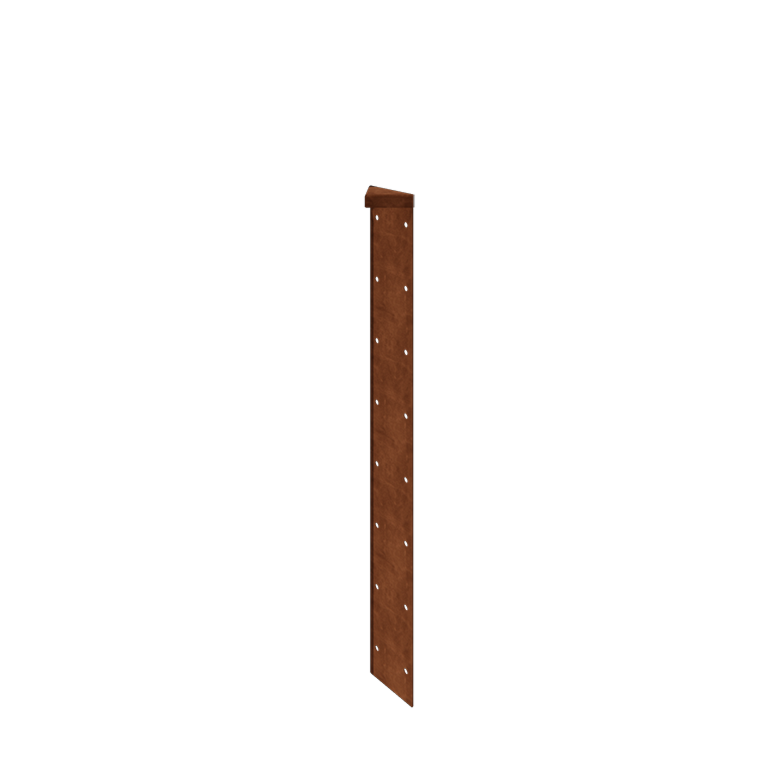 Corten terasest lillekast - Nurgatükk 180° - 80 cm