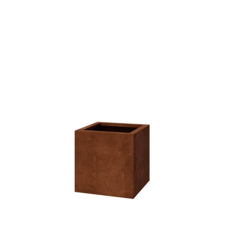 Keevitatud Corten-terasest lillekast Montana 50 x 50 x 50 cm