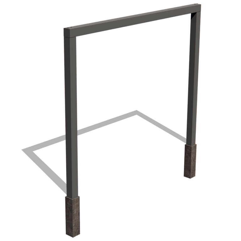 Pulbervärvitud terasest pergola sirge 300 cm