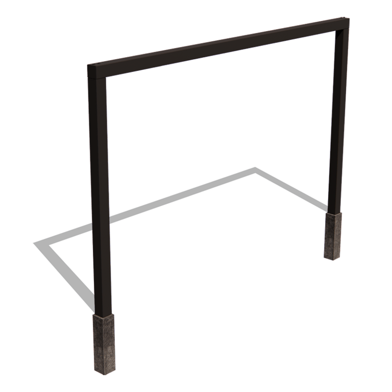 Pulbervärvitud terasest pergola sirge 400 cm