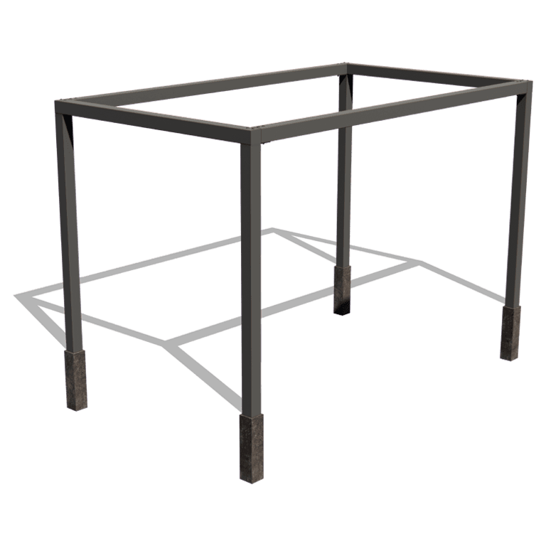 Pulbervärvitud terasest pergola süsteem ruut 424 x 250 cm