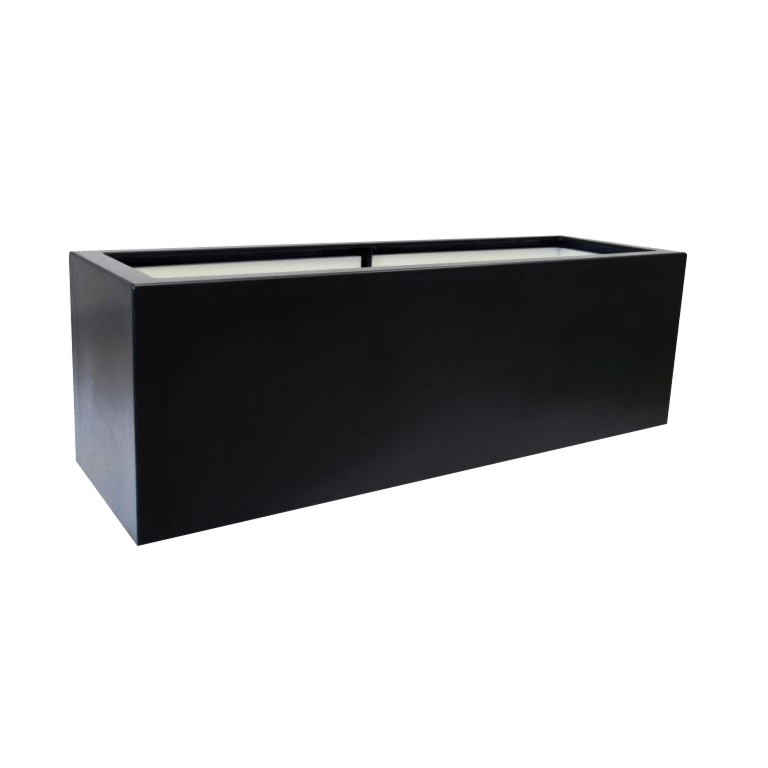 klaaskiudne lillekast - Ristkülikukujuline - 100 x 40 x 80 cm - Põhjaga