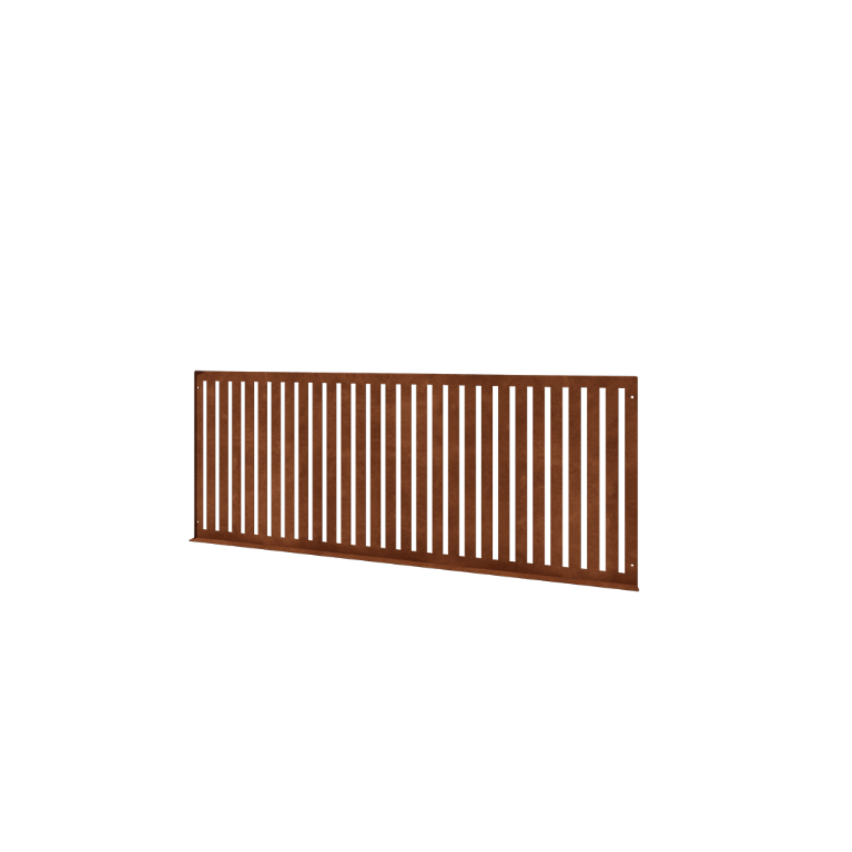 Corten terasest dekoratiivne piirdeaed S - Paneel - 149 x 3 x 60 cm