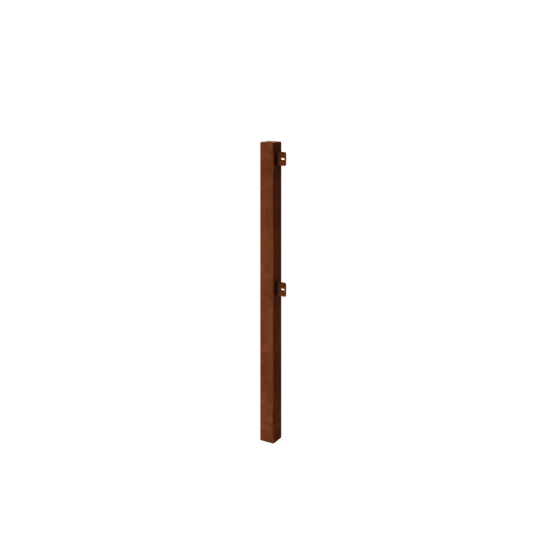 Corten terasest dekoratiivne piirdeaed - Lõpppost - 110 cm Corten terasest dekoratiivne piirdeaed - Lõpppost - 110 cm