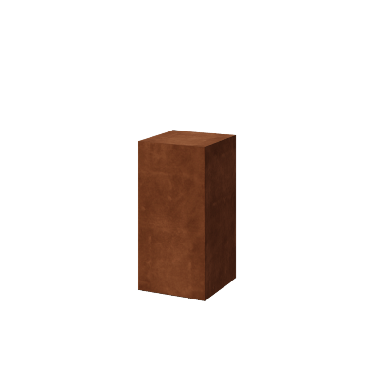 Corten-terasest pjedestaal - Ohio - 40 x 40 x 80 cm
