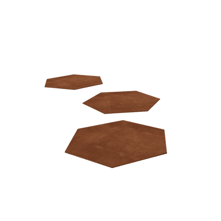 Corten terasest astmekivi - Kuusnurk - 50 x 43 cm