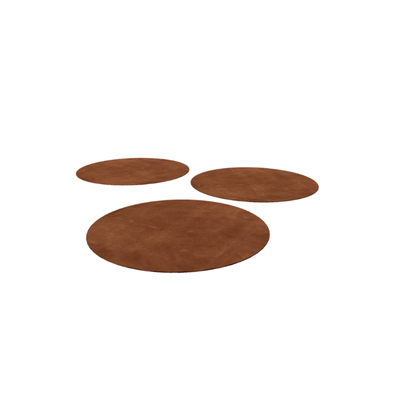 Corten terasest astmekivi - Ümmargune - 75 cm