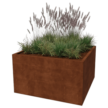 Keevitatud Corten-terasest lillekast Montana 140 x 140 x 80 cm
