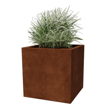 Keevitatud Corten-terasest lillekast Montana 60 x 60 x 60 cm