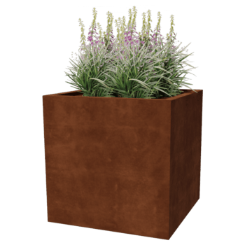 Keevitatud Corten-terasest lillekast Montana 80 x 80 x 80 cm