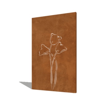 Corteni terasest aia paneel tulp sümmeetriline 120 x 6 x 190 cm