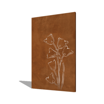 Corteni terasest aia paneel tulp asümmeetriline 120 x 6 x 190 cm