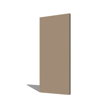 Pulbervärvitud terasest paneel alus 80 x 6 x 190 cm