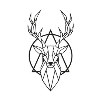 Metallist seinadekoratsioonid Hirv 2.0
