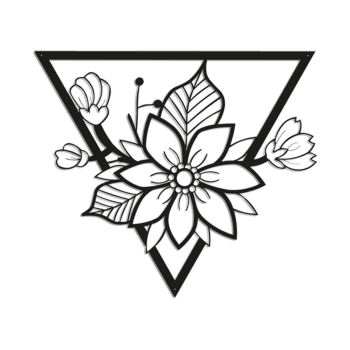 Metallist seinadekoratsioonid Lill 1.0