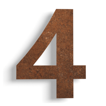 majanumber Corten teras (plaat) 4 - 15 cm