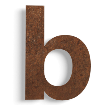 majanumber Corten teras (plaat) b - 15 cm