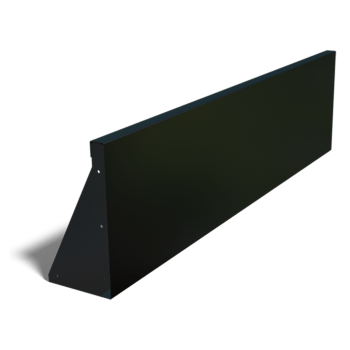 Pulbervärvitud terasest tugisein sirge 150 cm (kõrgus 40 cm)