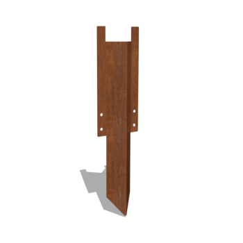 keskmine tugitihvt Corten teras 22 - 25 cm