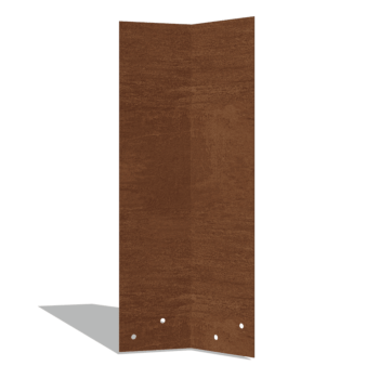 ühendusplaat Corten teras 45º kõrge XL 45 cm