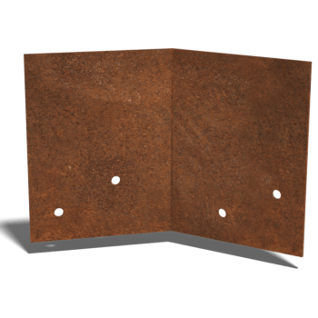ühendusplaat Corten teras 45º keskmine 22 - 25 cm