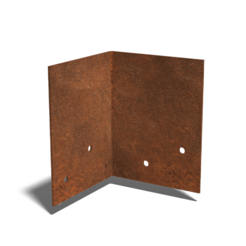ühendusplaat Corten terasest 90º kiht 12 - 15 cm