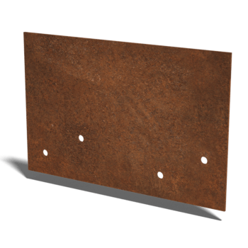 ühendusplaat sirge Corten terasest keskmine 22 - 25 cm