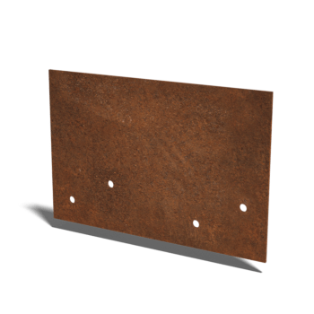 ühendusplaat sirge Corten terasest kiht 12 - 15 cm