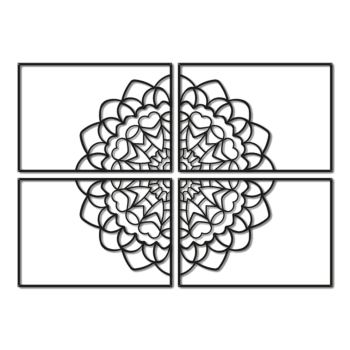 Metallist seinakaunistus Mandala *OP=OP