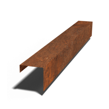 Corten-terasest U-profiil 15 x 15 x 5 cm (pikkus 150 cm)