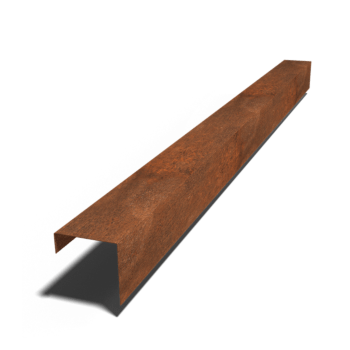 Corten-terasest U-profiil 15 x 15 x 5 cm (pikkus 240 cm)