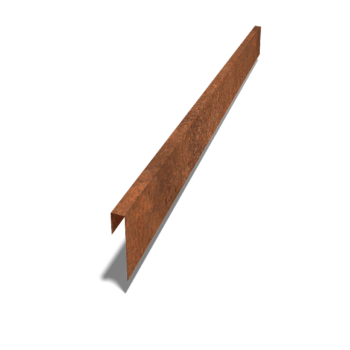 Corten-terasest U-profiil 15 x 5 x 5 cm (pikkus 240 cm)
