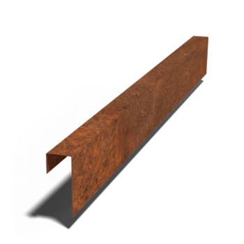 Corten-terasest U-profiil 15 x 6 x 5 cm (pikkus 150 cm)