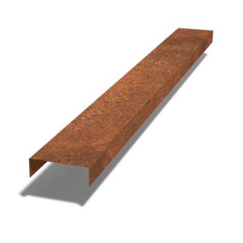 Corten-terasest U-profiil 5 x 15 x 5 cm (pikkus 150 cm)