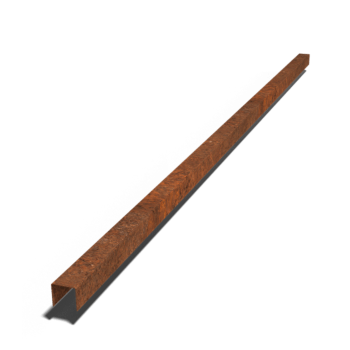 Corten-terasest U-profiil 5 x 6 x 5 cm (pikkus 240 cm)