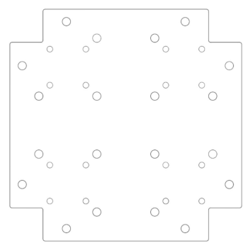 alusplaat Tsingitud teras 30 x 30 cm