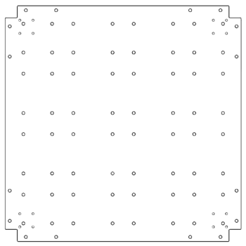 alusplaat Tsingitud teras 80 x 80 cm