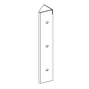 nurgaelement Corten teras 45° 30 cm