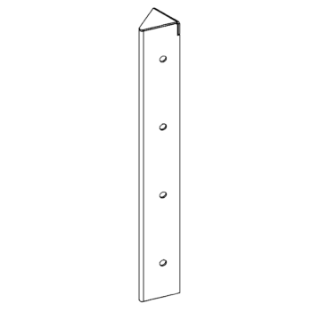 nurgaelement Corten teras 45° 40 cm