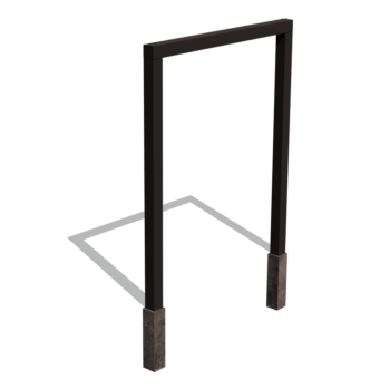 Pulbervärvitud terasest pergola sirge 200 cm
